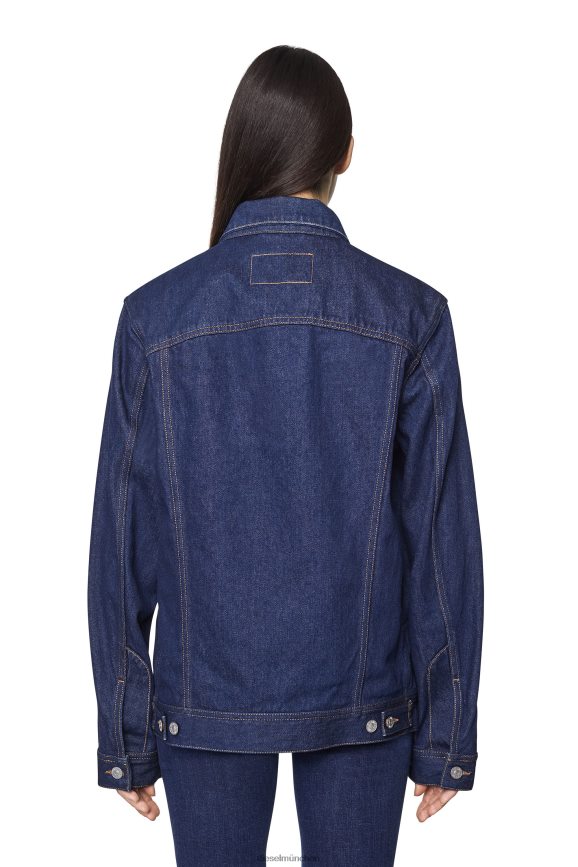 Diesel D-Riley Trucker-Jacke Bekleidung Dunkelblau Männer H0VDZ84