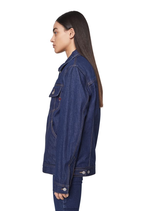 Diesel D-Riley Trucker-Jacke Bekleidung Dunkelblau Männer H0VDZ84