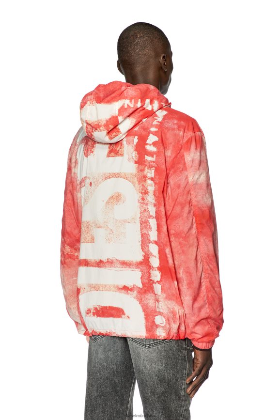 Diesel J-Warrett-Logo-Logo Bekleidung rot-Weiss Männer H0VDZ15