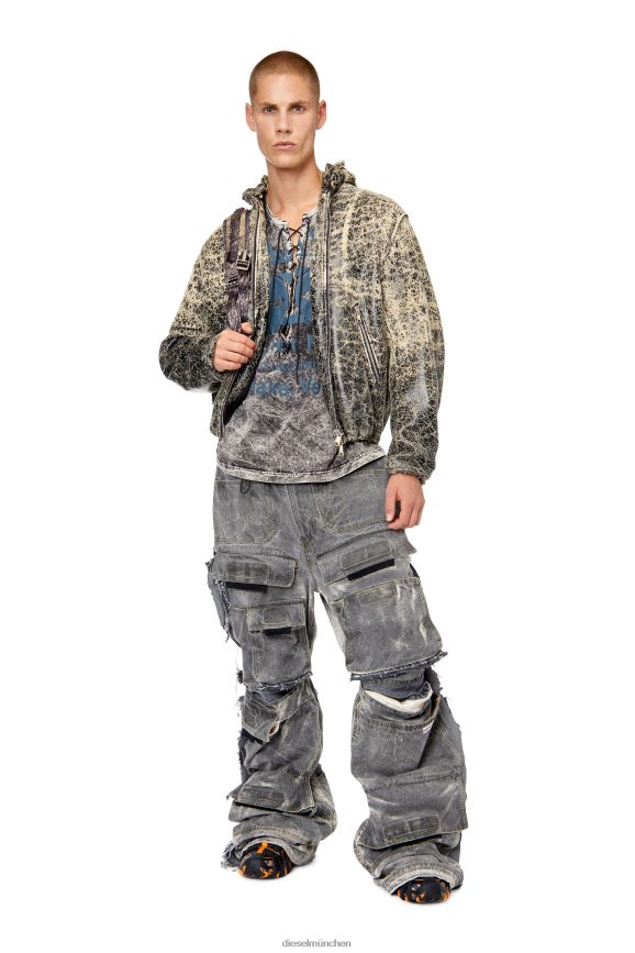 Diesel l-ram Bekleidung beige/schwarz Männer H0VDZ64