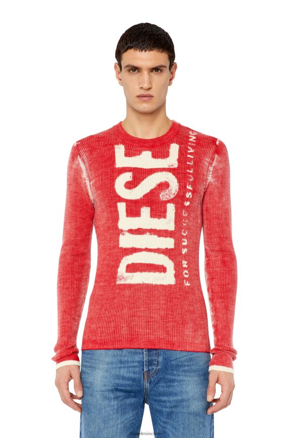 Diesel k-atullus-rund Bekleidung Rot Männer H0VDZ87