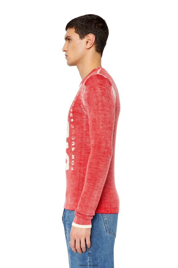 Diesel k-atullus-rund Bekleidung Rot Männer H0VDZ87