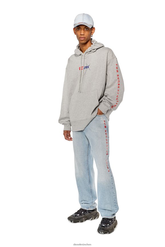 Diesel dx-s-macs-hood Bekleidung grau Männer H0VDZ140