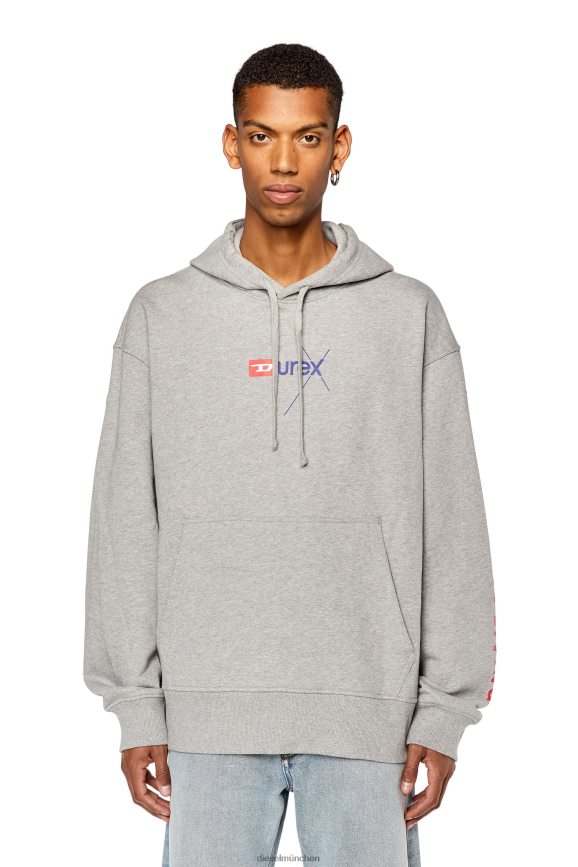 Diesel dx-s-macs-hood Bekleidung grau Männer H0VDZ140