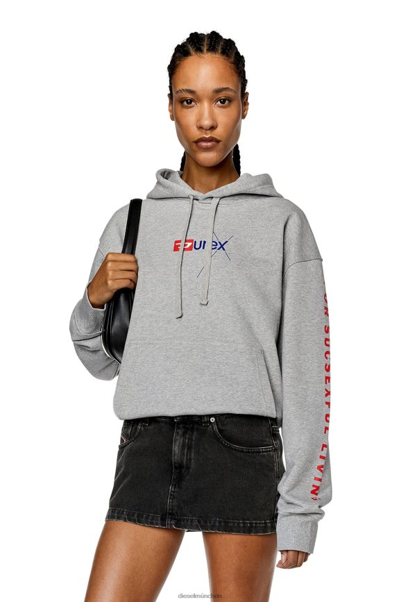 Diesel dx-s-macs-hood Bekleidung grau Männer H0VDZ140