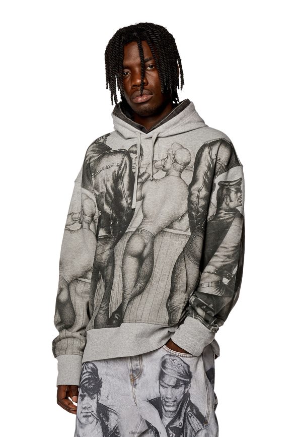 Diesel pr-s-macs-hood Bekleidung grau Männer H0VDZ143