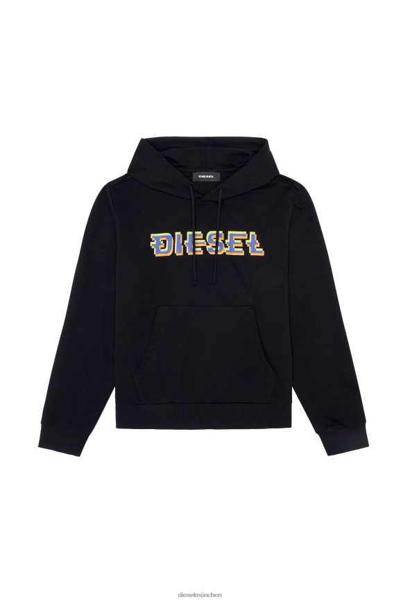 Diesel s-ginn-hood-k27 Bekleidung Schwarz Männer H0VDZ98