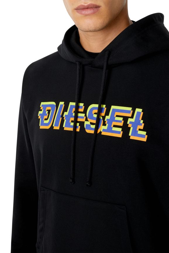 Diesel s-ginn-hood-k27 Bekleidung Schwarz Männer H0VDZ98