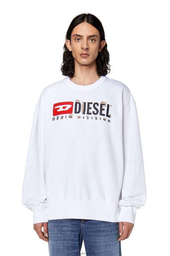 Diesel s-macs-divstroyed Bekleidung Weiss Männer H0VDZ160
