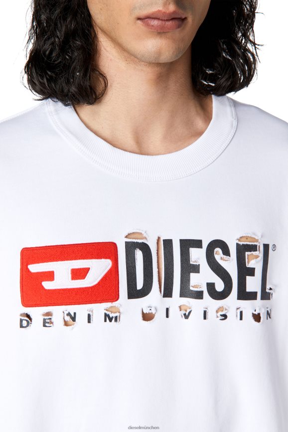 Diesel s-macs-divstroyed Bekleidung Weiss Männer H0VDZ160