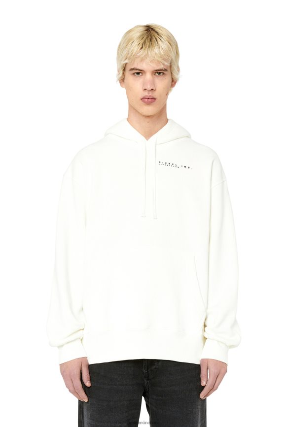 Diesel s-macs-hood-g3 Bekleidung Weiss Männer H0VDZ106