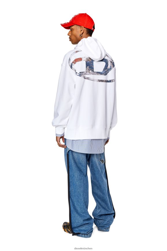 Diesel s-macs-hood-l4 Bekleidung Weiss Männer H0VDZ137