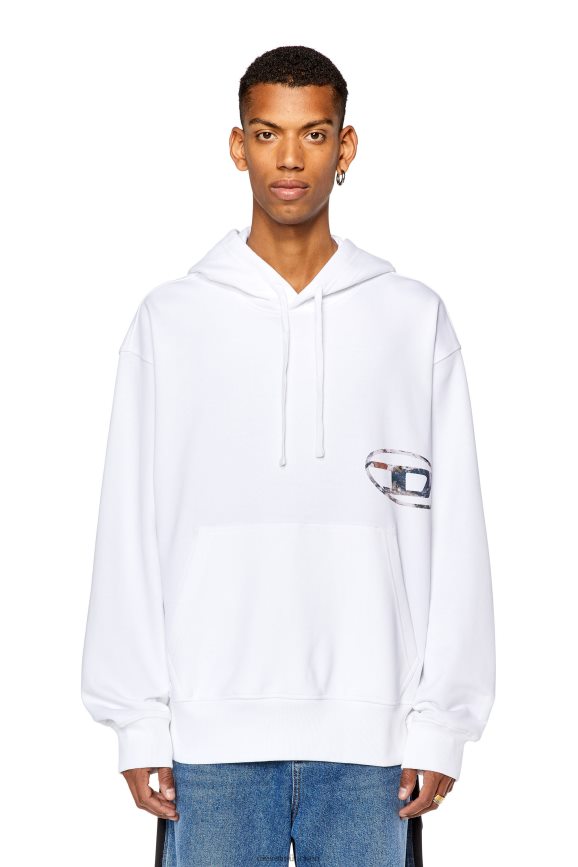 Diesel s-macs-hood-l4 Bekleidung Weiss Männer H0VDZ137