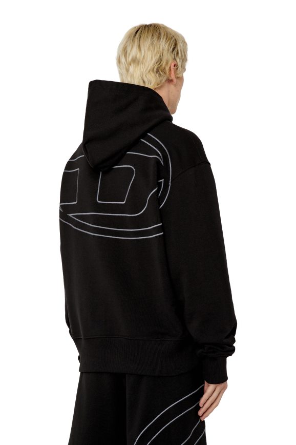 Diesel s-macs-hood-megoval Bekleidung Schwarz Männer H0VDZ125