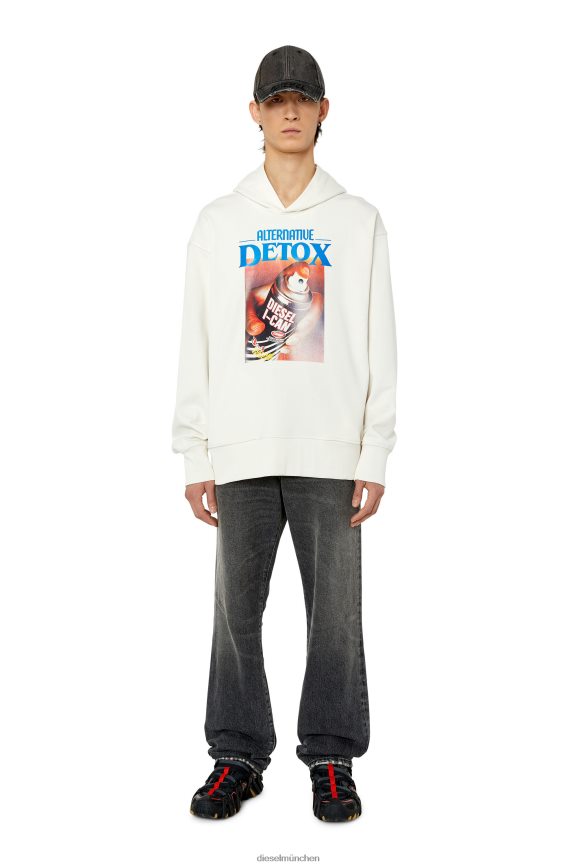 Diesel s-macsout-hood Bekleidung Weiss Männer H0VDZ110