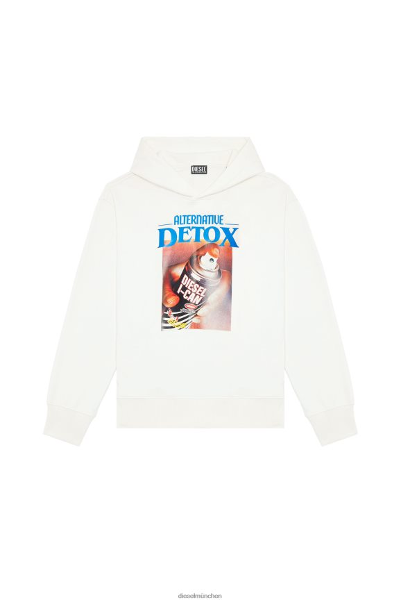 Diesel s-macsout-hood Bekleidung Weiss Männer H0VDZ110