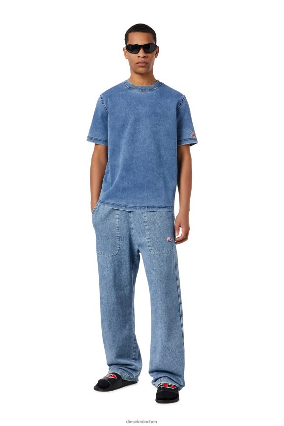 Diesel D-Biggor Track-Jeans-T-Shirt Bekleidung hellblau Männer H0VDZ228