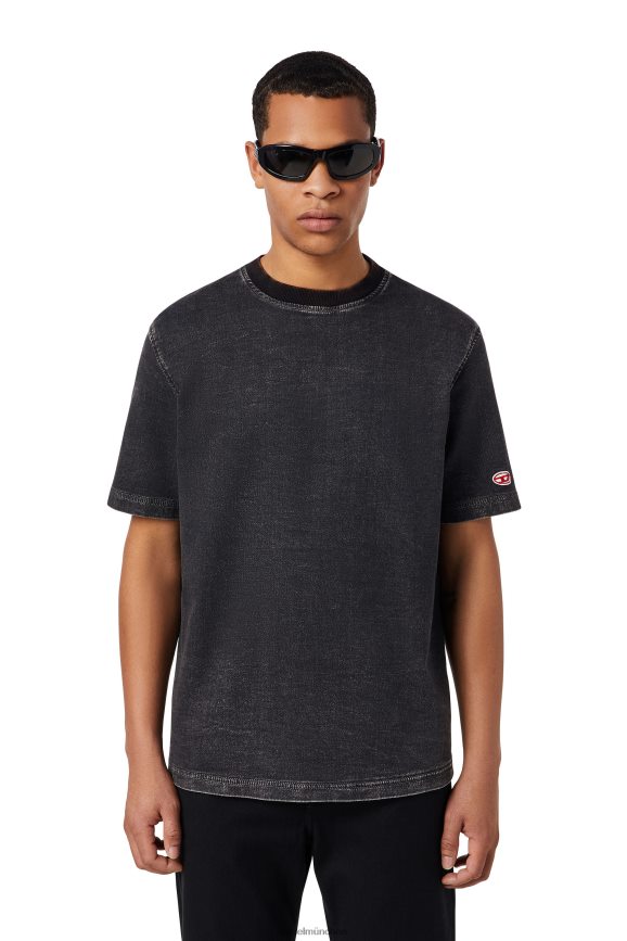 Diesel D-Biggor Track-Jeans-T-Shirt Bekleidung schwarz/dunkelgrau Männer H0VDZ237