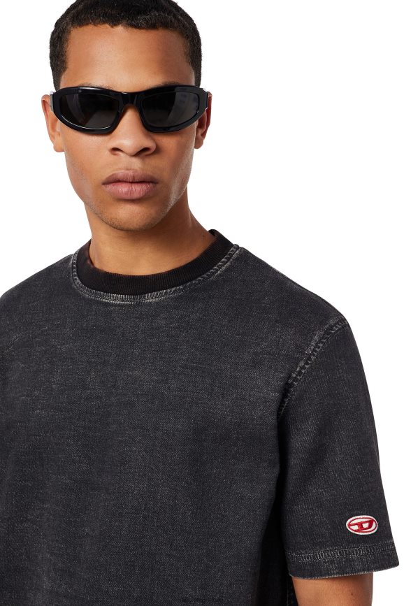 Diesel D-Biggor Track-Jeans-T-Shirt Bekleidung schwarz/dunkelgrau Männer H0VDZ237