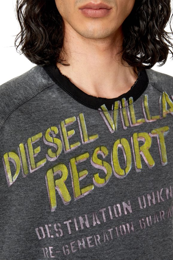 Diesel T-Dielan Bekleidung grau Männer H0VDZ224