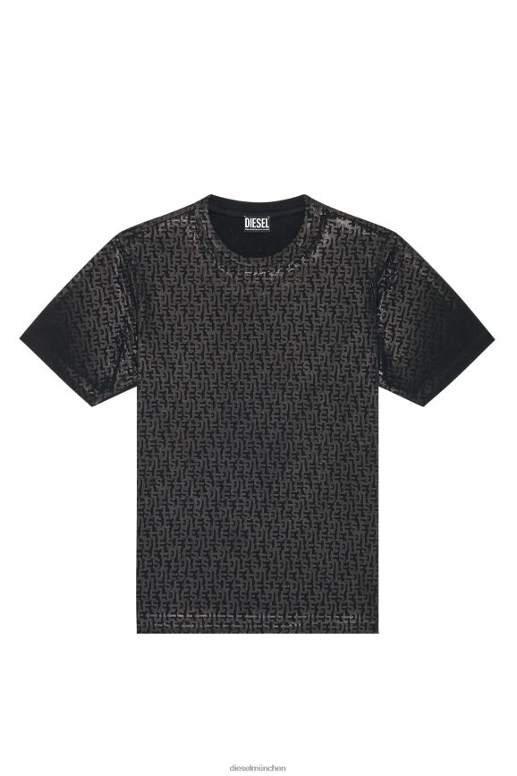 Diesel T-nur-Mono Bekleidung Schwarz Männer H0VDZ188