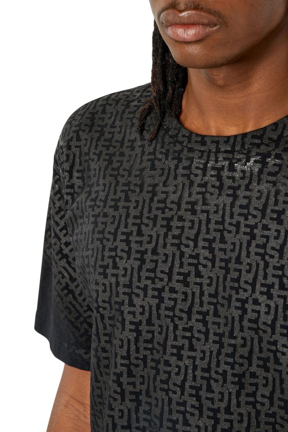 Diesel T-nur-Mono Bekleidung Schwarz Männer H0VDZ188