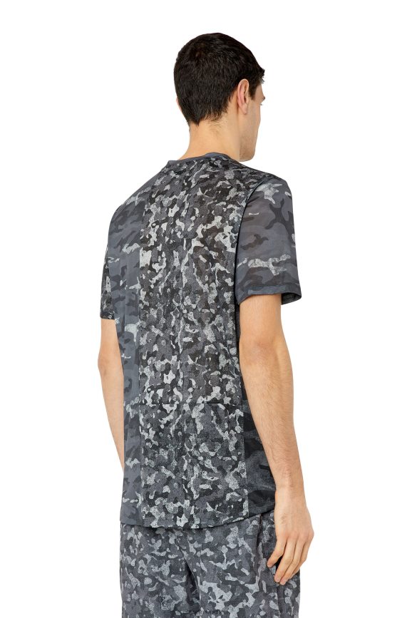 Diesel amtee-meng-wt09 Bekleidung grau schwarz Männer H0VDZ226
