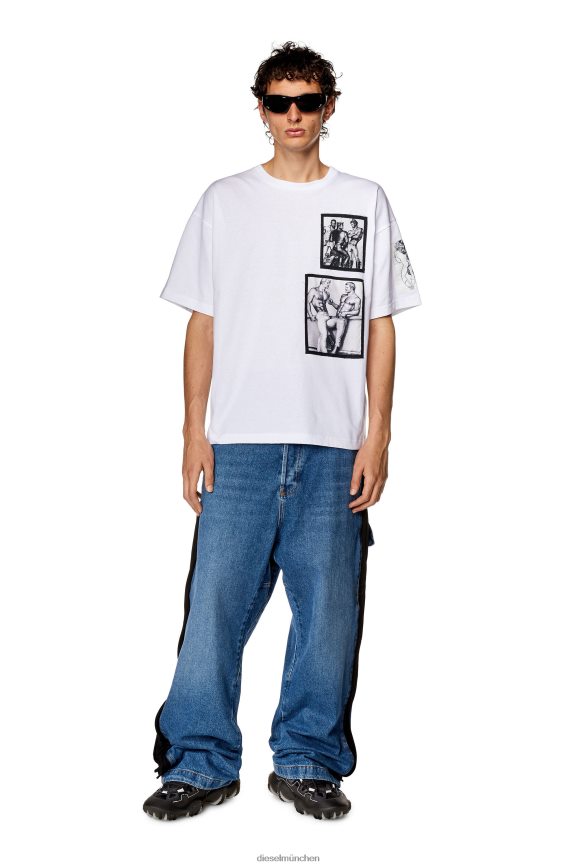 Diesel pr-t-nlabel-23a Bekleidung Weiss Männer H0VDZ263