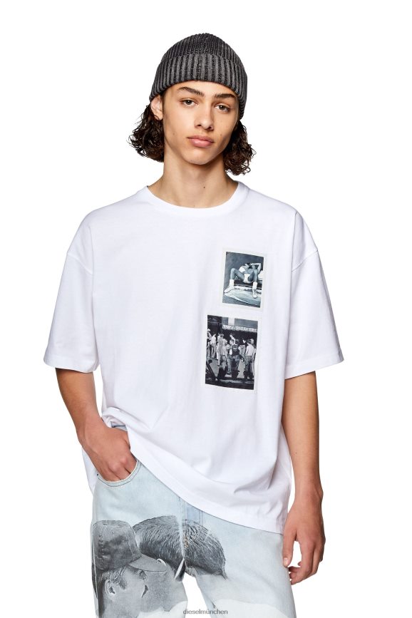 Diesel pr-t-nlabel-23b Bekleidung Weiss Männer H0VDZ267