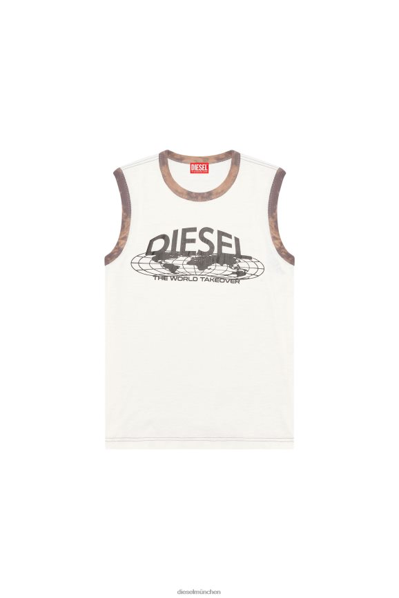 Diesel t-bisco-l1 Bekleidung Weiss Männer H0VDZ283