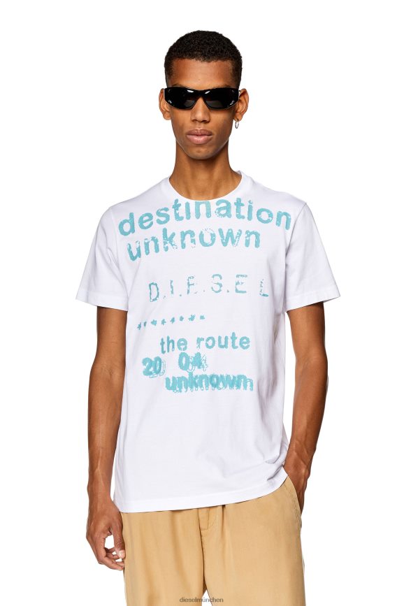 Diesel t-diegor-k63 Bekleidung Weiss Männer H0VDZ250