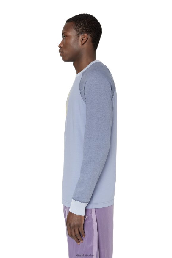 Diesel t-juslan-ls Bekleidung hellblau Männer H0VDZ201