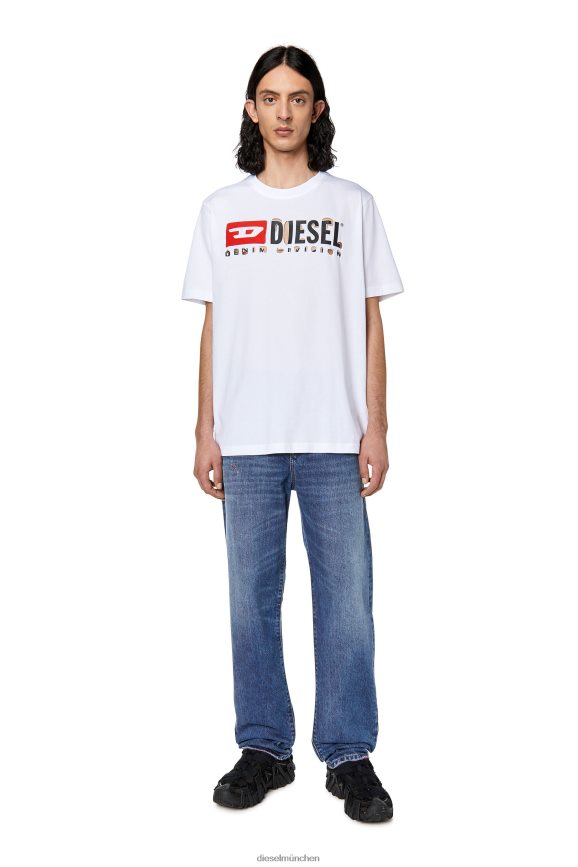 Diesel t-just-divstroyed Bekleidung Weiss Männer H0VDZ284