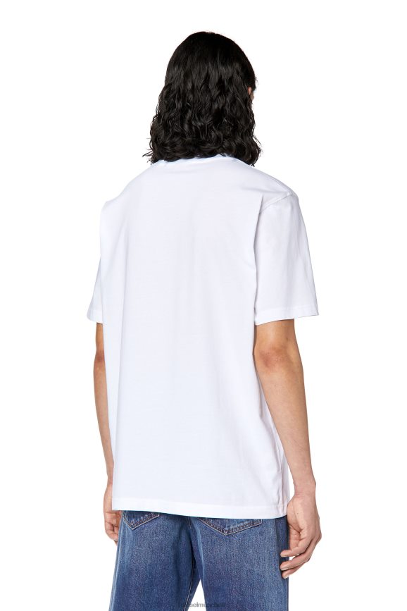 Diesel t-just-divstroyed Bekleidung Weiss Männer H0VDZ284