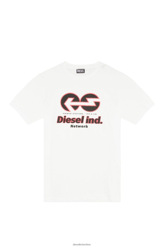 Diesel t-just-e18 Bekleidung Weiss Männer H0VDZ200