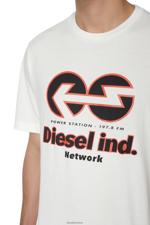 Diesel t-just-e18 Bekleidung Weiss Männer H0VDZ200