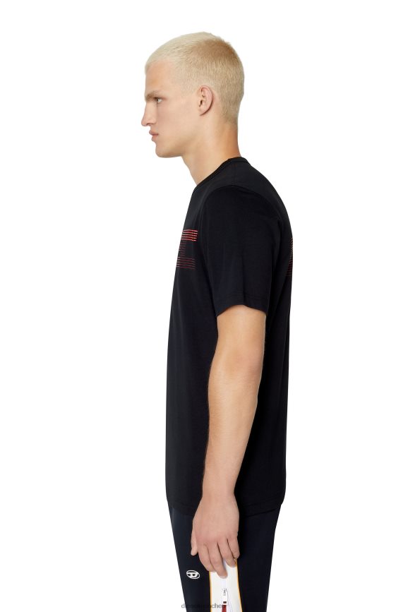 Diesel t-just-e19 Bekleidung Schwarz Männer H0VDZ234