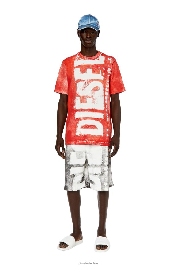 Diesel t-just-g12 Bekleidung Rot Männer H0VDZ184