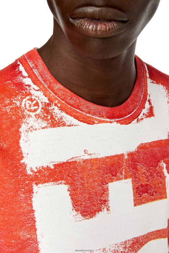 Diesel t-just-g12 Bekleidung Rot Männer H0VDZ184