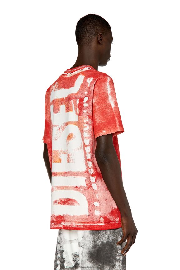 Diesel t-just-g12 Bekleidung Rot Männer H0VDZ184