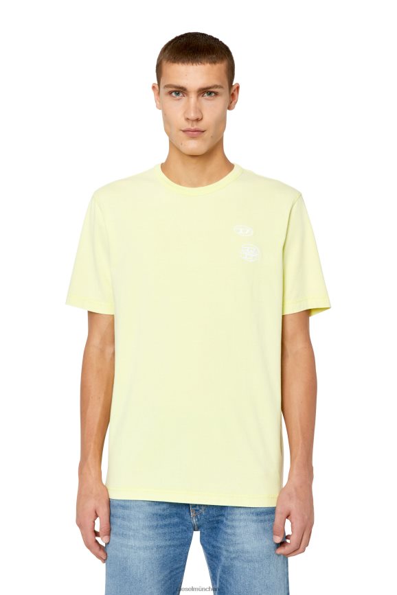 Diesel t-just-g14 Bekleidung gelbes Fluo Männer H0VDZ219