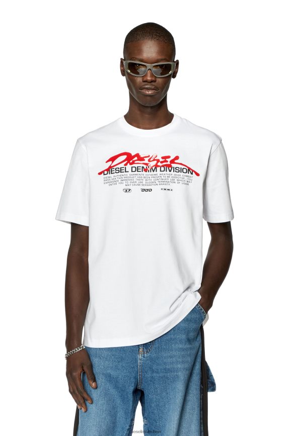 Diesel t-just-l3 Bekleidung Weiss Männer H0VDZ240