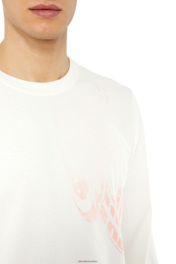 Diesel t-just-ls-g1 Bekleidung Weiss Männer H0VDZ179