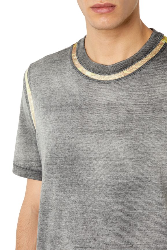 Diesel t-justindi Bekleidung grau Männer H0VDZ231