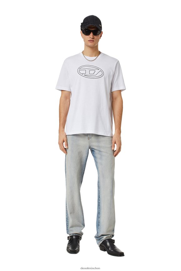 Diesel t-nur-bigoval Bekleidung Weiss Männer H0VDZ195