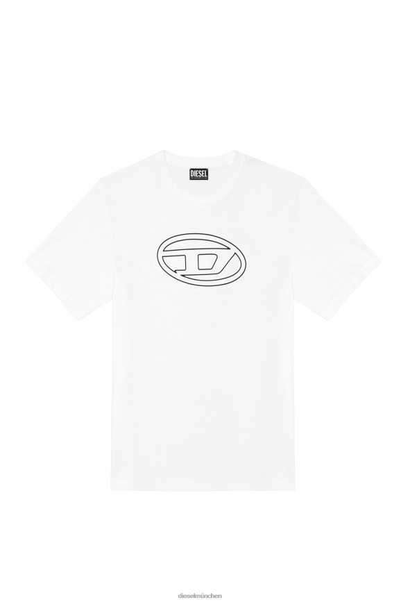 Diesel t-nur-bigoval Bekleidung Weiss Männer H0VDZ195