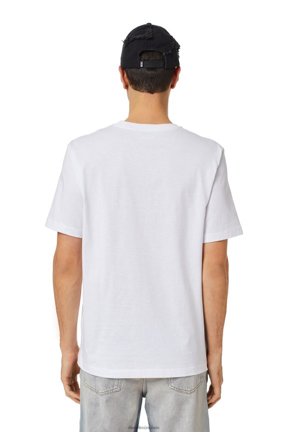 Diesel t-nur-bigoval Bekleidung Weiss Männer H0VDZ195