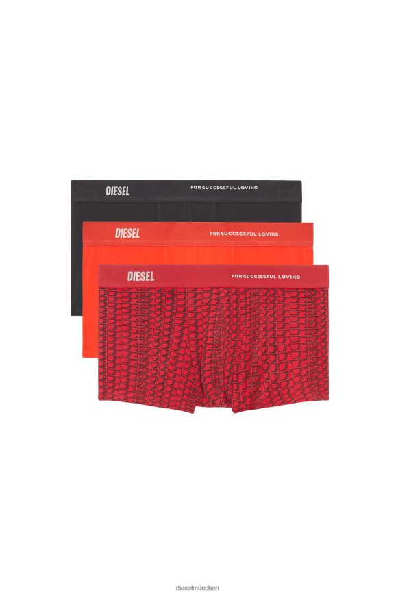 Diesel umbx-damien threepack Bekleidung Schwarz Rot Männer H0VDZ453