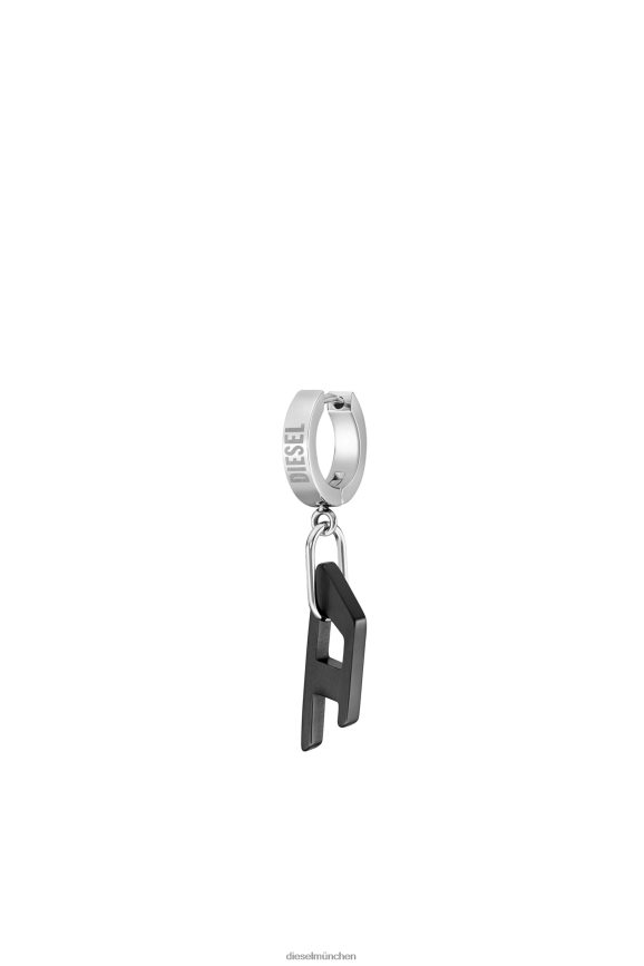 Diesel dx1418 Zubehörteil schwarzes Silber unisex H0VDZ702